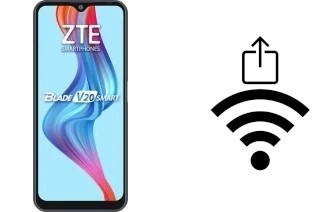 Como gerar um código QR com a senha Wifi em um ZTE Blade V20 Smart