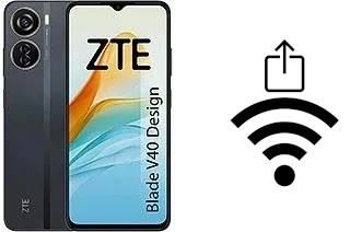 Como gerar um código QR com a senha Wifi em um ZTE Blade V40 Design