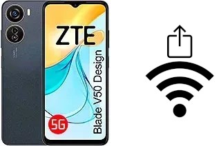 Como gerar um código QR com a senha Wifi em um ZTE Blade V50 Design