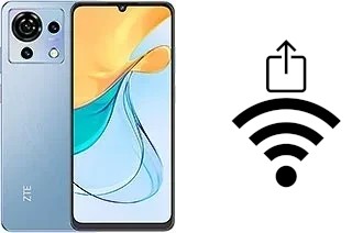 Como gerar um código QR com a senha Wifi em um ZTE Blade V50 Vita