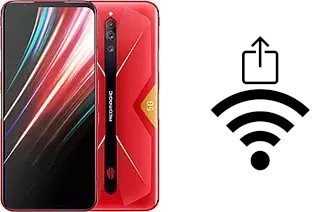 Como gerar um código QR com a senha Wifi em um ZTE nubia Red Magic 5G